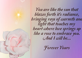 Forever Yours, Anniversary, Poem, Valentines, Romance, Wedding, Nature, poetry, Love, Rose HD wallpaper