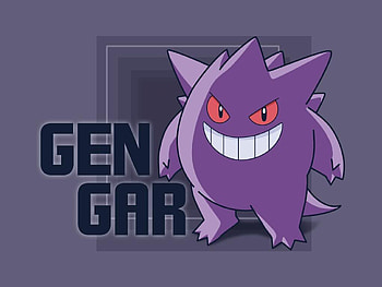 Gengar , Ghost type, Powerful Pokemon, Purple HD wallpaper