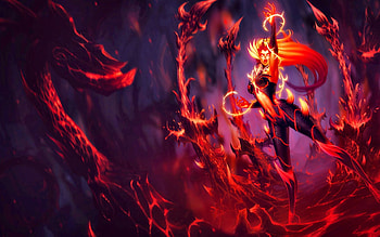 Wildfire, women, magic, fantasy, fire HD wallpaper