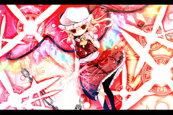 sacrlet, power, red eyes, sky, dress, diamonts, demon HD wallpaper