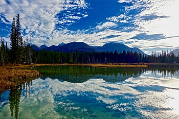 Nature, Mountains, Clouds, Lake, Reflection HD wallpaper