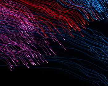 Abstract, Multicolored, Motley, Lines, Dark Background, Wavy HD wallpaper