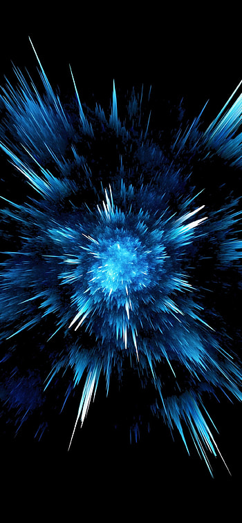 Abstract 2, electric blue, art HD phone wallpaper