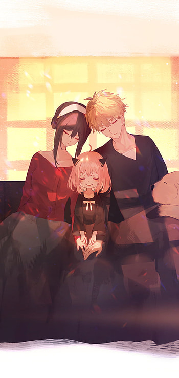 Spy x Family, anya, loid, bond, yor, anime HD phone wallpaper