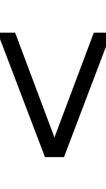 V Letter, Black HD phone wallpaper