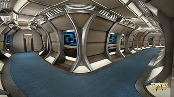 Star Trek: Resurgence - Sci-Fi Corridor Design, video game, Star Trek: Resurgence HD wallpaper