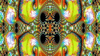 Trippy Psychedelic Fractal, trippy, psychedelic, aesthetic, Abstract, fractal HD wallpaper