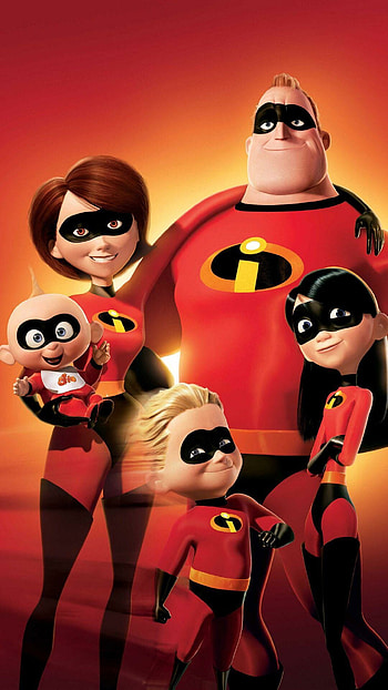 The Incredibles , Animated superheroes, Action-packed adventure, Family bonding HD phone wallpaper