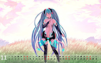 Miku standing, miku, girl, anime, hair HD wallpaper