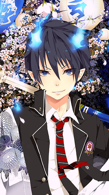 Anime characters, Devil-fighting, Kyoto setting, Manga adaptation HD phone wallpaper