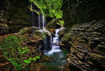 Watkins Glen State Park, New York, river, white, flowing, watkins, glen, waterfalls, newyork, mountain, park, rock, leaves, state, trees, nature, forest HD wallpaper