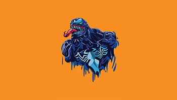 Venom Minimalism 2020, venom, superheroes, artwork, minimalism, artist HD wallpaper