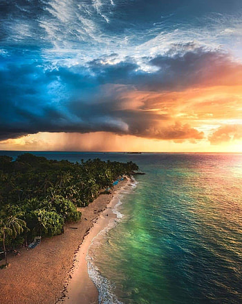 San Andres island, cloud, sky HD phone wallpaper