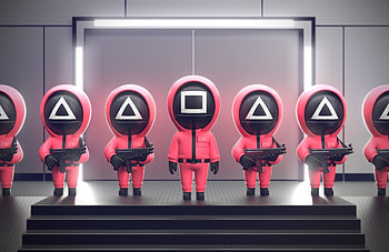 Digital art, Squid Game, 2021 TV show, fan art HD wallpaper