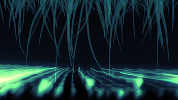 Levamentum, green, glow, Abstract, dark, abstract green HD wallpaper