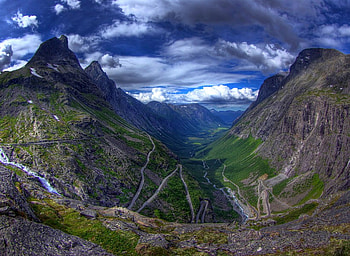 Pass in Mountains, cool HD wallpaper