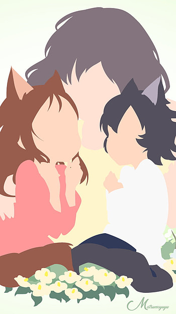 Art of wolf children, art, wolf children, anime HD phone wallpaper