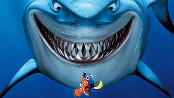 Shark Finding Nemo, finding-nemo, movies, animated-movies, fish, underwater, shark HD wallpaper