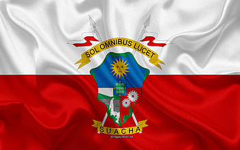 Flag of Soacha, , silk texture, Soacha, Colombian city, Soacha flag, Colombia HD wallpaper