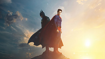The Batman And Superman In Worlds Finest The Silver Age, batman, superman, superheroes, artist, artwork, digital-art HD wallpaper