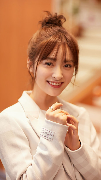 Shen yue, chinese action, cute face HD phone wallpaper