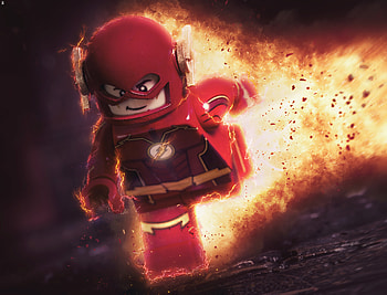 Flash Lego Toy , flash, superheroes, lego, artist, artwork, digital-art HD wallpaper