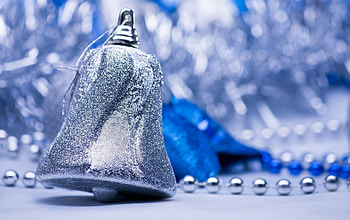 Christmas Bell, glass, holiday, glitter, xmas HD wallpaper