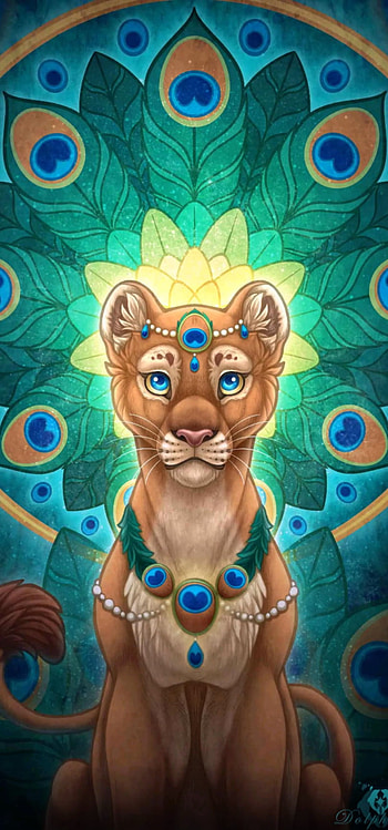 Peacock Lion, lions HD phone wallpaper