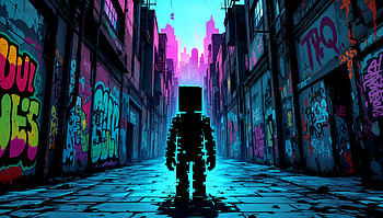 Soulless: A Striking Ultra Experience, pixel art, Street Art, urban, silhouette HD wallpaper