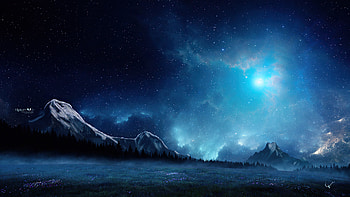 Dreamscape Blue Morning , artist, artwork, digital-art, deviantart HD wallpaper