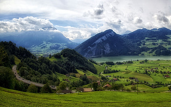 Nature, Grass, Mountains, Vertex, Top, Foothills, Foot Of The Mountain HD wallpaper