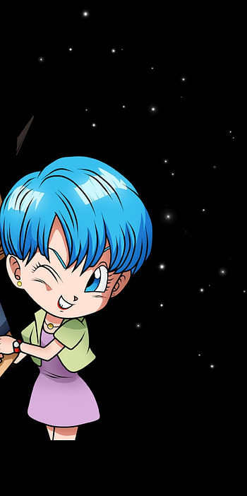 Bulma love, art, hair HD phone wallpaper