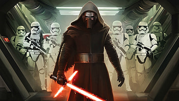 Kylo Ren and First Order Stormtroopers, , options, Dark side HD wallpaper