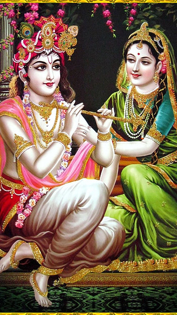 Radha Krishna , Vishnu HD phone wallpaper