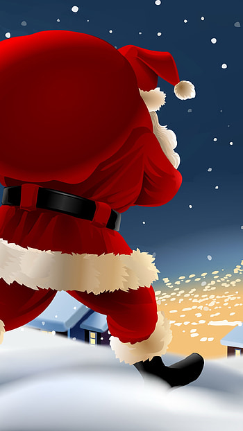 Santa, holiday, Christmas HD phone wallpaper