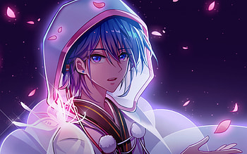 Kaito, night, Vocaloid characters, manga, abstract art, artwork, Vocaloid, Kaito Vocaloid HD wallpaper