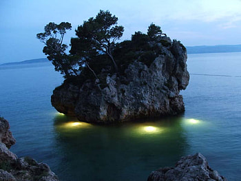 Adriatic sea, sea, adriatic, croatia, brela HD wallpaper