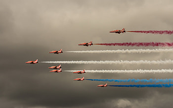Air Show Aircraft Smoke, aircraft, smoke HD wallpaper