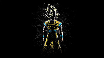 Goku Back, goku, anime, artwork HD wallpaper