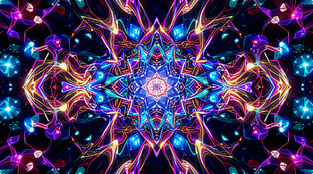 Symmetry in Color: A Stunning Ultra, symmetry, Abstract, light, colorful, design HD wallpaper