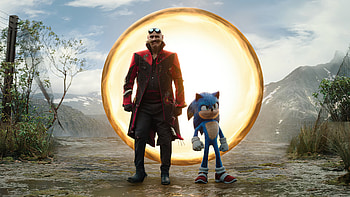 Dr Robotnik And Sonic, sonic-the-hedgehog-3, movies, sonic, 2024-movies, poster, keanu-reeves, jim-carrey HD wallpaper