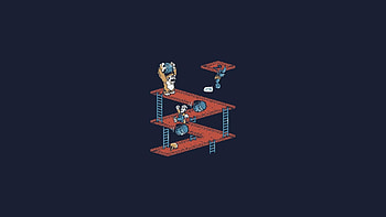 Donkey Kong Game Minimalism HD wallpaper