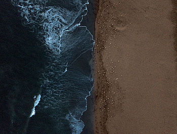 Nature, Water, Sea, Beach, View From Above, Coast HD wallpaper