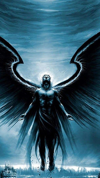 Black Devil, Fallen Angel HD phone wallpaper