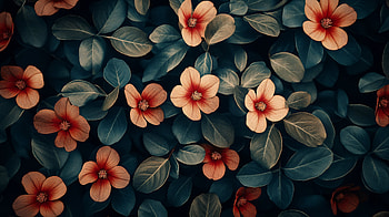 Vintage Floral Elegance - Stunning Ultra, flower, leaf, floral, nature HD wallpaper