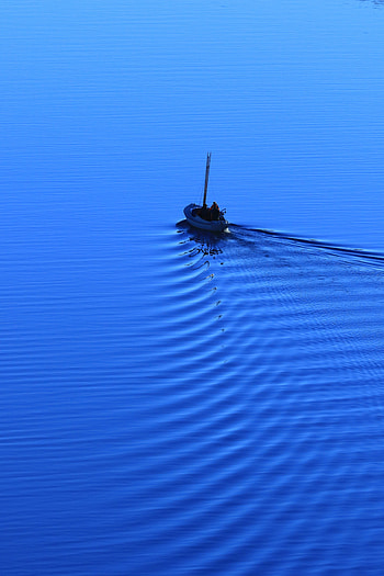 Nature, Sea, Boat, Alone, Lonely HD phone wallpaper