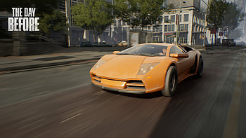 The Day Before Game - Orange Sports Car in Action, video game, The Day Before HD wallpaper