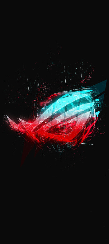 Asus ROG Colorful Logo, gaming, , black, dark, technology HD phone wallpaper