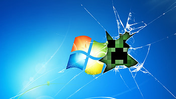 Preview windows, minecraft, game, glass HD wallpaper