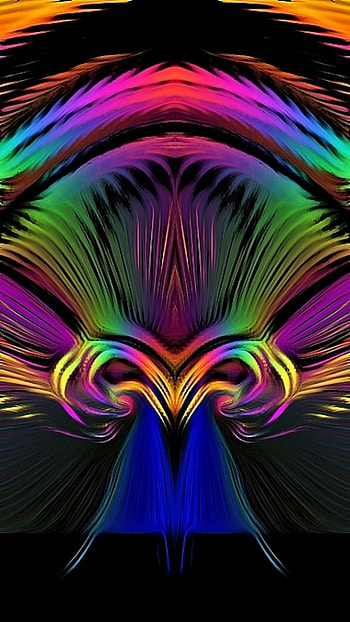 fdsfsfs, art, pink, neon, cool, black, abstract, beautiful, amoled, liquid, modern, design, fractal, fluid, flow HD phone wallpaper